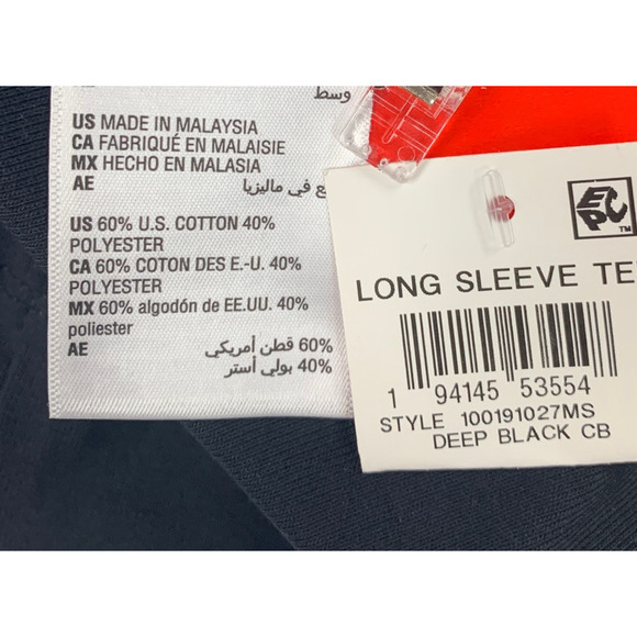 NWT New Holiday Lane Womens XL Hanukkah Holiday Long Sleeve Black Tee Shirt - Picture 4 of 5